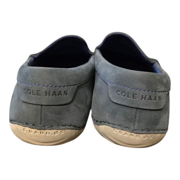 COLE HAAN MotoGrand Blue Nubuck Penny Loafer Driving Shoe -‎ Size 8 1/2 main image 4